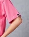 Shop Women's Pink Hinata Graphic Printed Oversized T-shirt