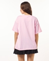 Shop Women's Pink Hogwarts Graphic Printed Oversized T-shirt-Full