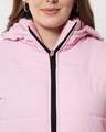 Shop Women's Pink Hooded Puffer Jacket