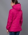 Shop Women's Pink Hooded Puffer Jacket-Design