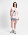 Shop Women's Pink Juggling Life Graphic Printed Boyfriend T-shirt-Full