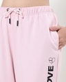 Shop Women's Pink Kill This Love Typography Relaxed Fit Joggers