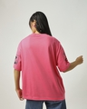 Shop Women's Pink King Of Pirates Graphic Printed Oversized T-shirt-Full