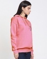 Shop Women's Pink Lazy Garfield Graphic Printed Oversized Hoodies-Full