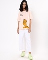 Shop Women's Pink Let Me Overthink This Graphic Printed Oversized T-shirt-Design