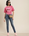 Shop Women's Pink Let's Jam for A Cause AOP Oversized Cotton T-shirt