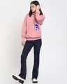 Shop Women's Pink Level Up Mickey Graphic Printed Oversized Hoodies