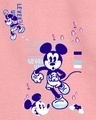 Shop Women's Pink Level Up Mickey Graphic Printed Oversized Hoodies