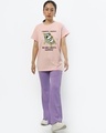 Shop Women's Pink Margarita Panda Typography Boyfriend T-shirt-Design
