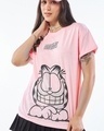 Shop Women's Pink Master Graphic Printed Boyfriend T-shirt-Front