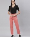 Shop Women's Pink Mom Fit Jeans