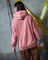 Shop Women's Pink Mood Jerry Graphic Printed Oversized Hoodies-Full