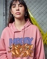 Shop Women's Pink Mood Jerry Graphic Printed Oversized Hoodies