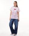 Shop Women's White & Pink Naruto Graphic Printed Boyfriend T-shirt-Full