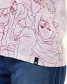 Shop Women's White & Pink Naruto Graphic Printed Boyfriend T-shirt