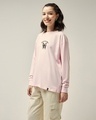 Shop Women's Pink Never Give Up Graphic Printed Oversized T-shirt-Design