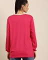 Shop Women's Pink New York Typography Oversized T-shirt-Design