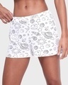 Shop Women's White T-Shirt & Shorts Set