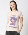 Shop Women's Pink Out Of This World Graphic Printed T-shirt-Front