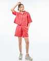 Shop Women's Pink Oversized Co-ordinates-Full