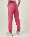 Shop Women's Pink Oversized Joggers-Full