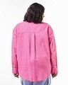 Shop Women's Pink Oversized Plus Size Shirt-Design