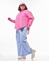 Shop Women's Pink Oversized Plus Size Shirt-Full