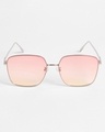 Shop Women's Pink Oversized Polarised Lens Sunglasses-Design