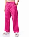 Shop Women's Pink Oversized Pyjamas-Front