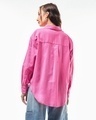 Shop Women's Pink Oversized Shirt-Design
