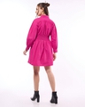 Shop Women's Pink Oversized Shirt Dress-Design