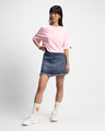 Shop Women's Pink Oversized Short Top-Full