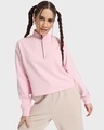 Shop Women's Pink Oversized Sweatshirt-Front