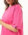Shop Women's Pink Oversized T-shirt