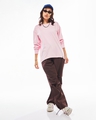 Shop Women's Pink Oversized T-shirt-Full