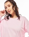 Shop Women's Pink Oversized T-shirt