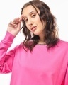 Shop Women's Pink Oversized T-shirt