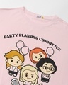 Shop Women's Pink Party Planning Committee Graphic Printed Oversized T-shirt