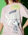 Shop Women's Pink Peanuts Suds Graphic Printed Oversized T-shirt