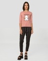 Shop Women's Pink Perfect Balance Graphic Printed Slim Fit T-shirt-Design