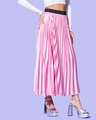 Shop Women's Pink Pleated Skirts-Design