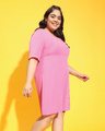 Shop Women's Pink Plus Size Dress-Design