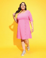 Shop Women's Pink Plus Size Dress