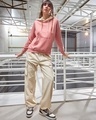 Shop Women's Pink Plus Size Hoodies-Full
