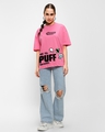 Shop Women's Pink Powerpufff Enough Graphic Printed Oversized T-shirt