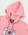 Shop Women's Pink Printed Hoodie