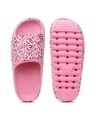 Shop Women's Pink Printed Sliders