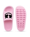 Shop Women's Pink Printed Sliders-Design