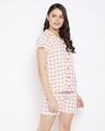 Shop Women's Pink Printed Top & Shorts Set (Pack of 1)-Design