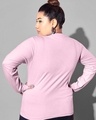 Shop Women's Pink Puff Printed Plus Size T-shirt-Design